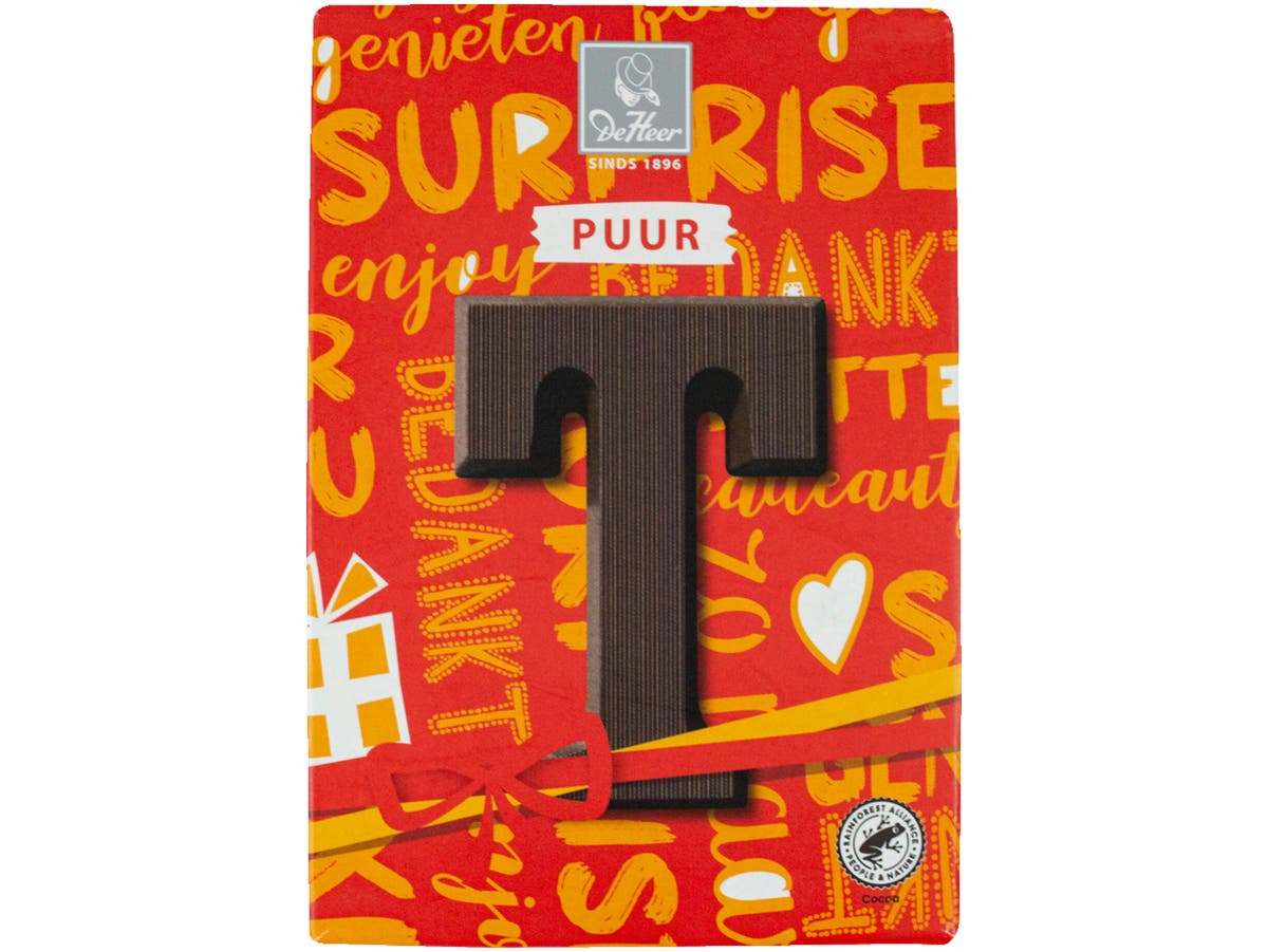 Chocoladeletter puur