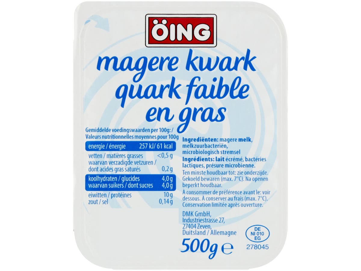 Magere kwark naturel Magere kwark naturel