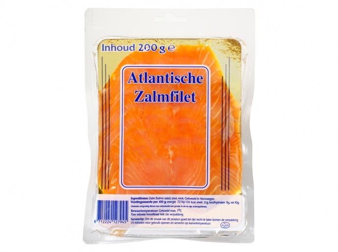 Gerookte zalmfilet Gerookte zalmfilet