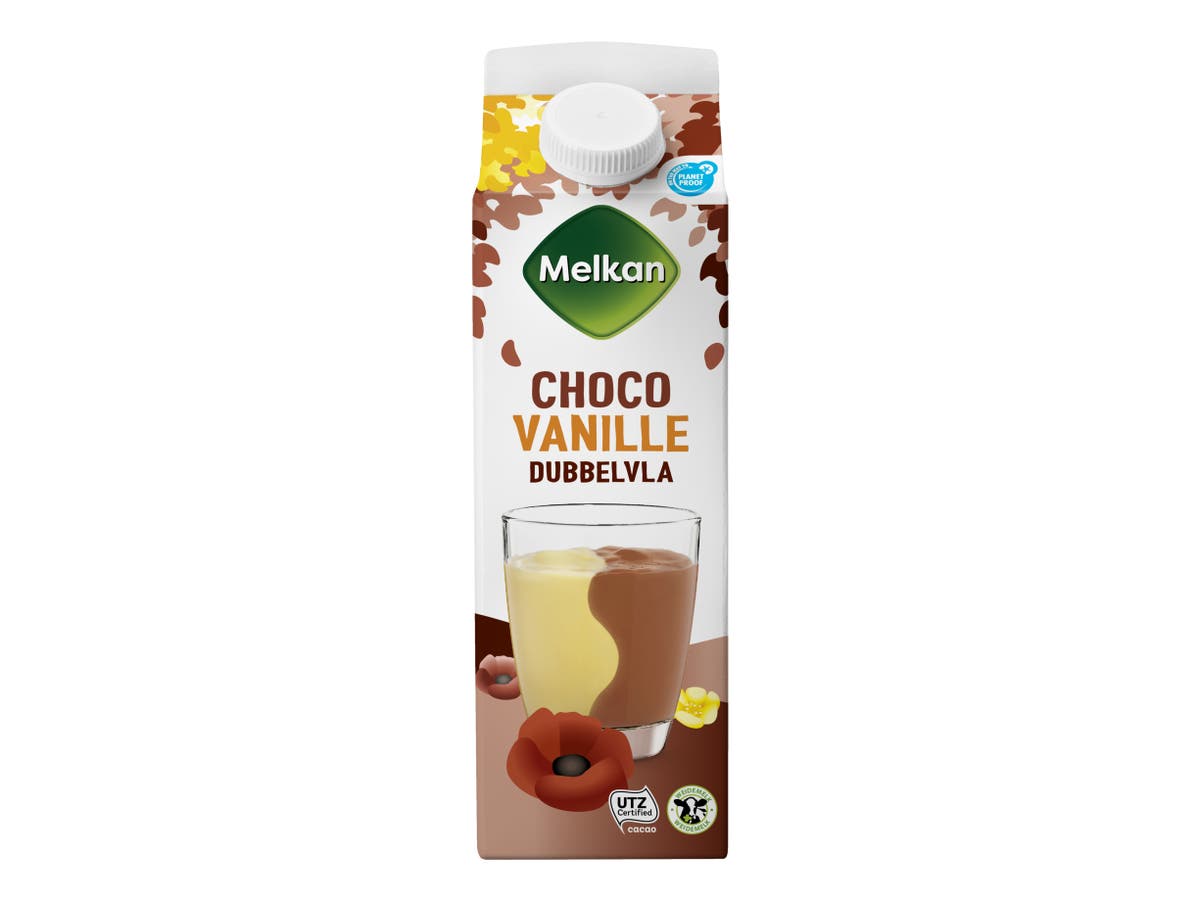 Dubbelvla vanille chocolade Dubbelvla vanille chocolade