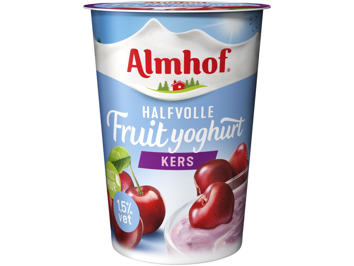 Halfvolle yoghurt kers Halfvolle yoghurt kers