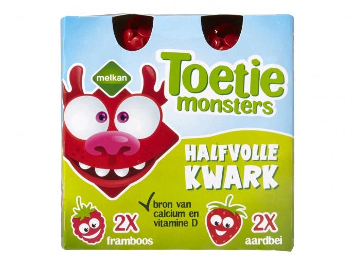 Halfvolle kwark aardbei