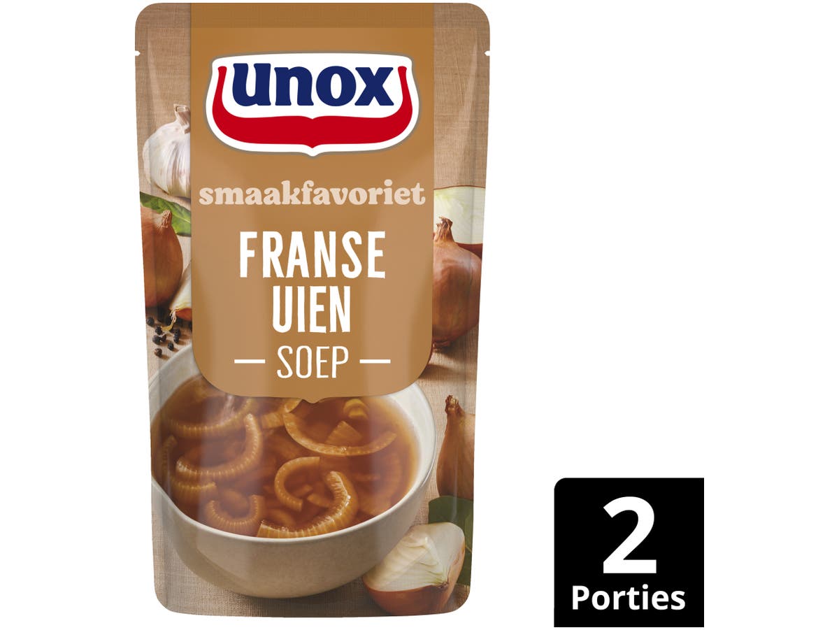 Soep in zak speciaal Franse uiensoep Soep in zak speciaal Franse uiensoep