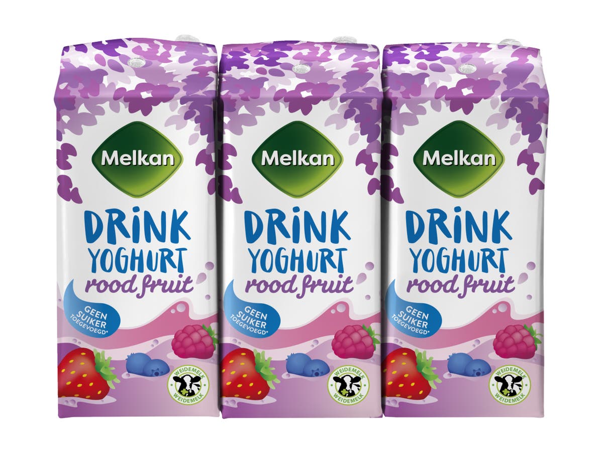 Rood fruit yoghurtdrink 6-pak Rood fruit yoghurtdrink 6-pak