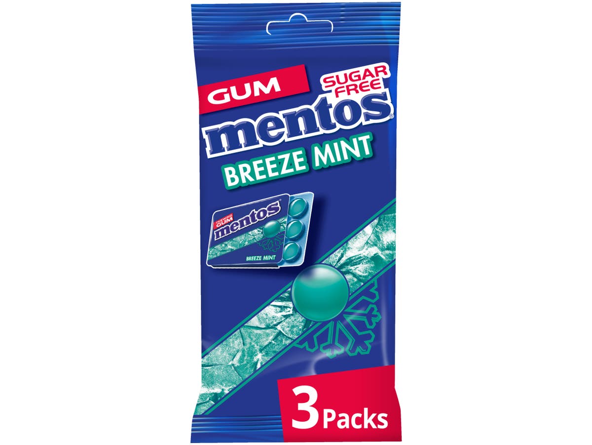 Breeze Mint Kauwgom mint Suikervrij 3 Blisters Breeze Mint Kauwgom mint Suikervrij 3 Blisters
