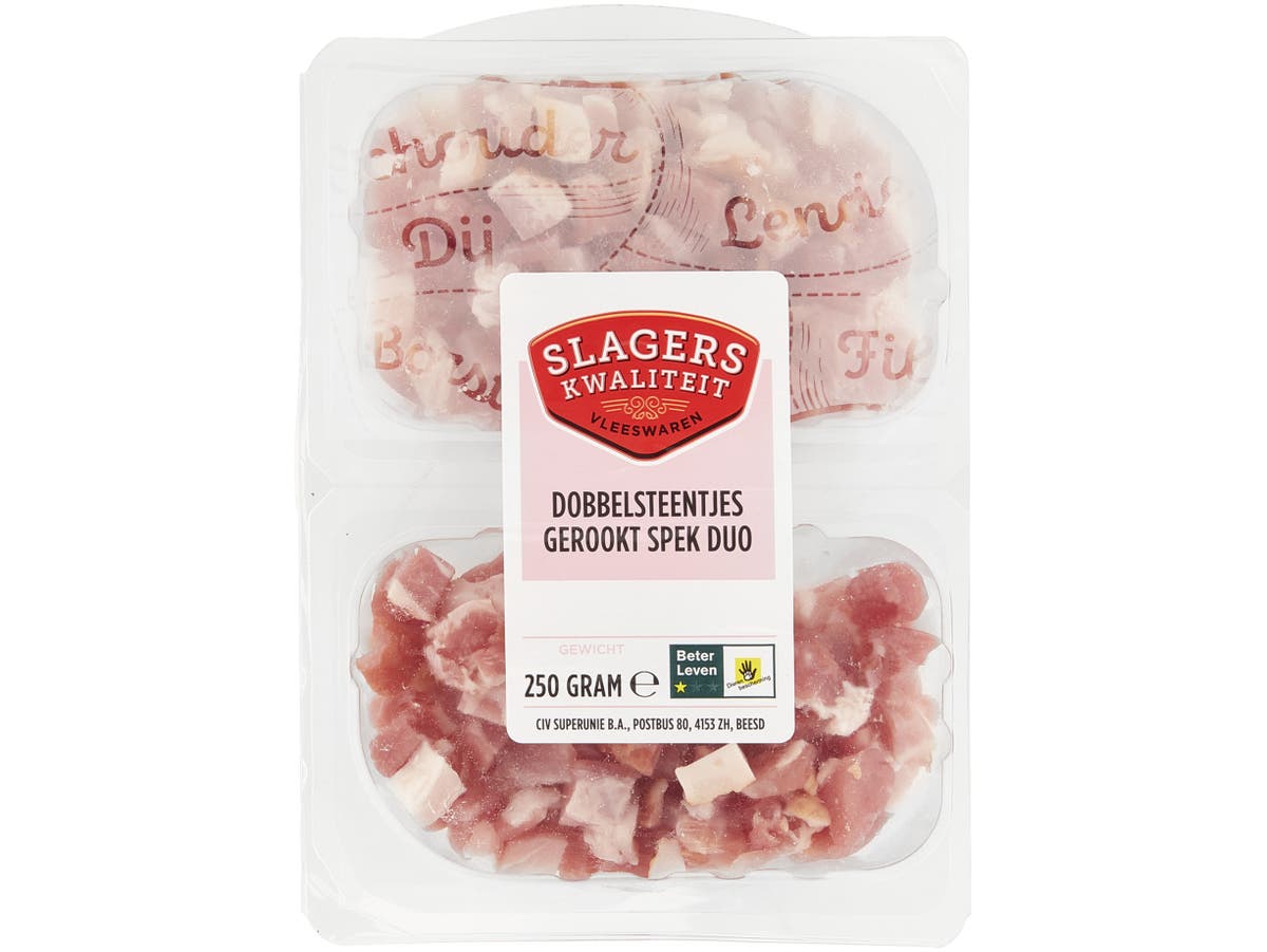 Dobbelsteentjes gerookt spek