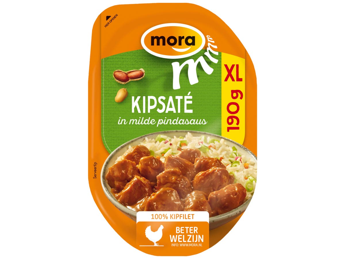 Kipsaté in milde pindasaus