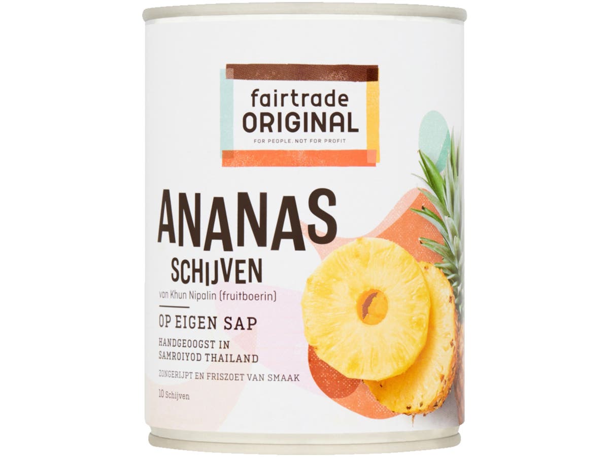 Ananasschijven op eigen sap Ananasschijven op eigen sap
