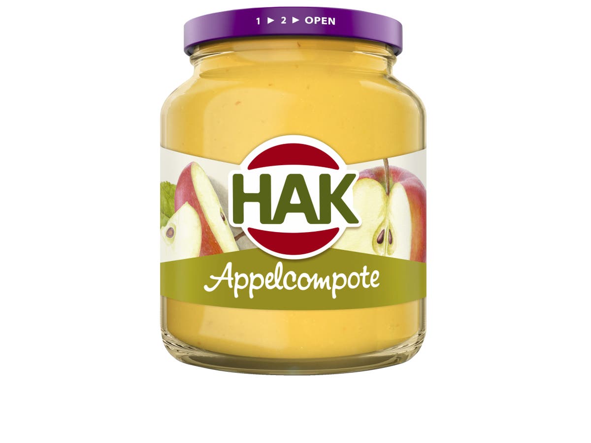 Appelcompote met stukjes appel