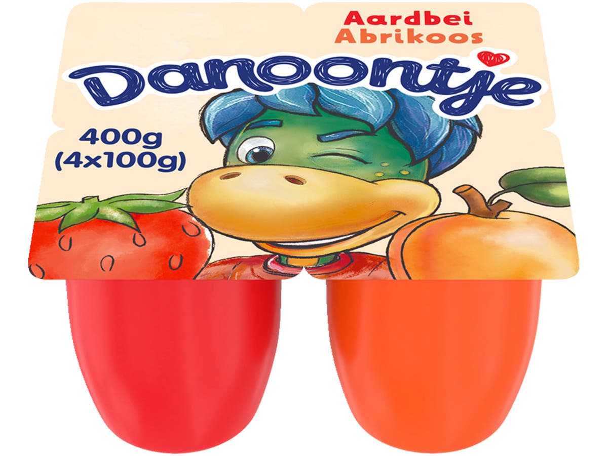 Kinder Fruitkwark Toetjes Aardbei Abrikoos