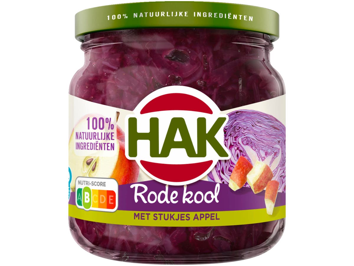 Rode kool met stukjes appel