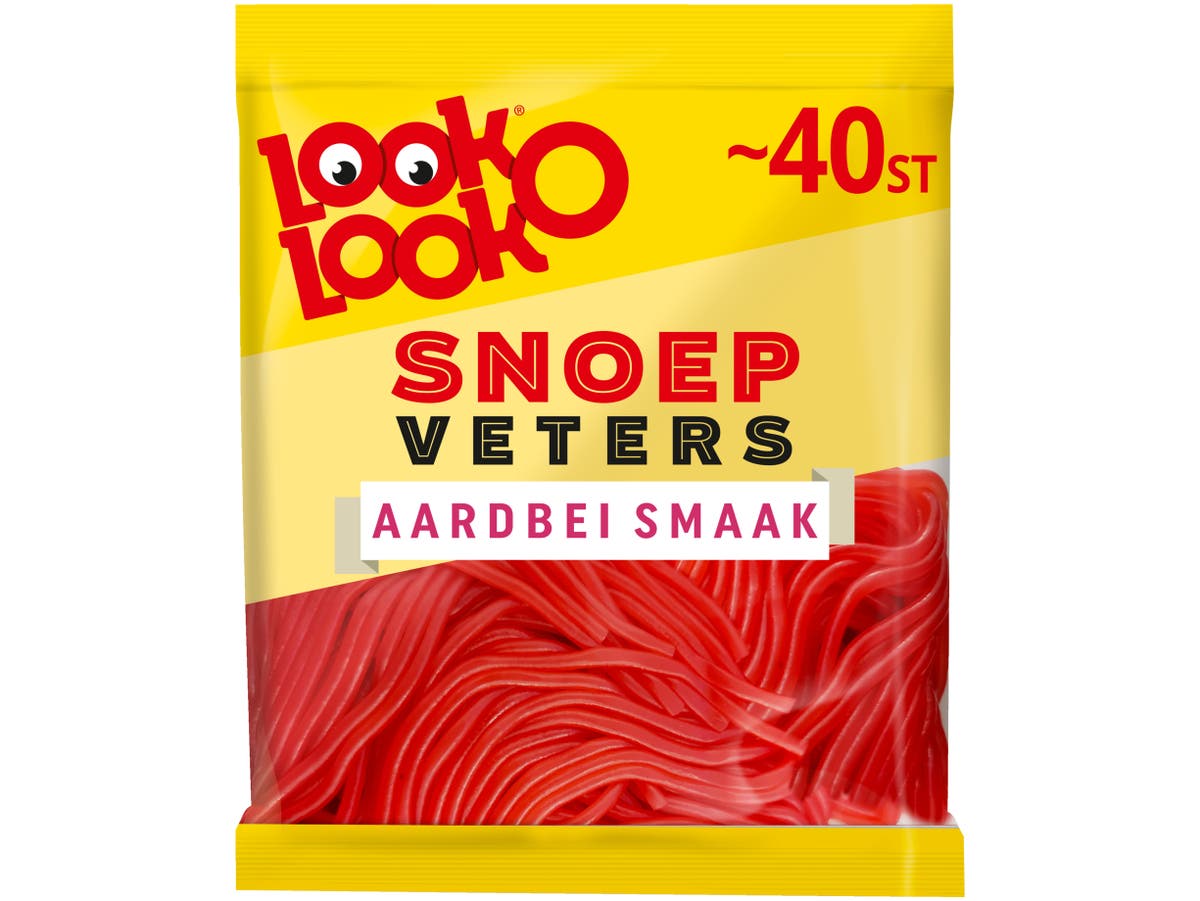 Veters aardbei uitdeelzak Veters aardbei uitdeelzak