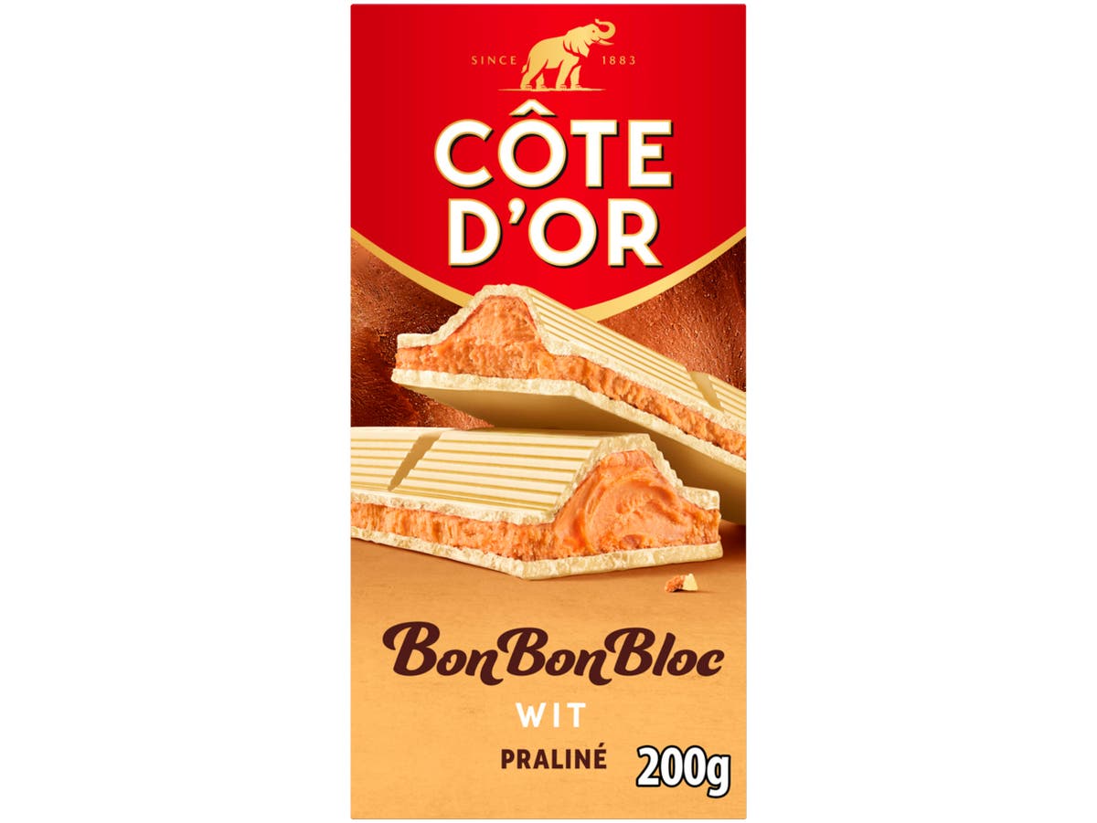 Chocoladereep praliné wit