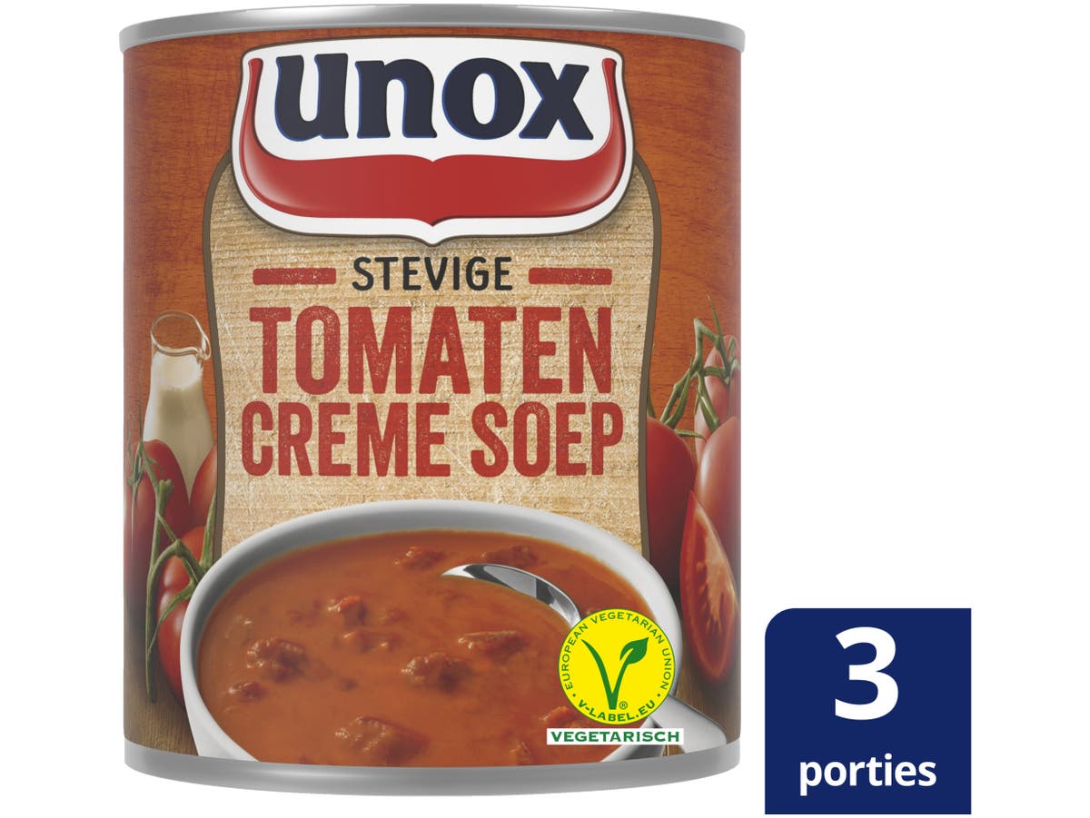 Soep in blik stevige tomaten crèmesoep