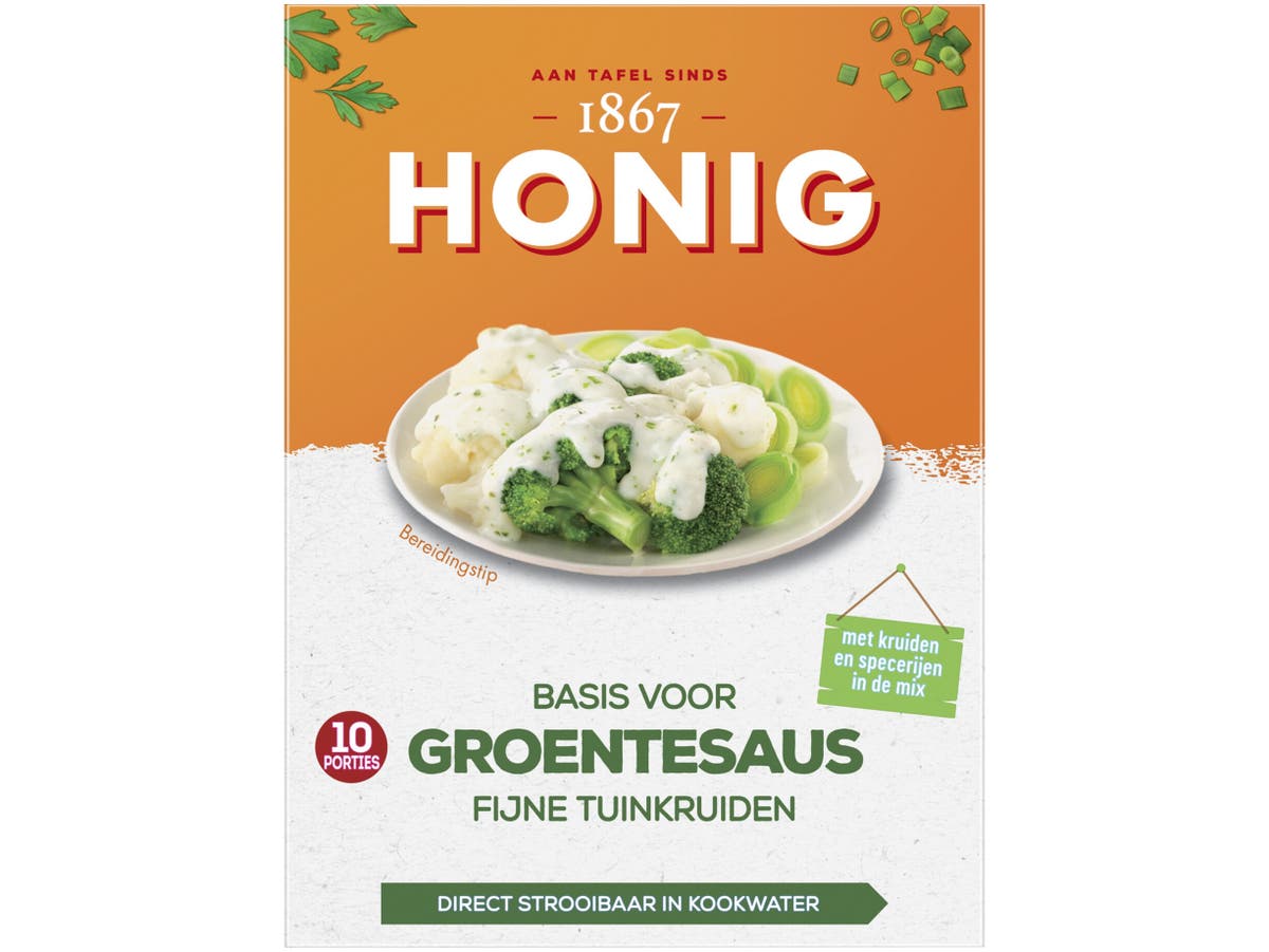 Groentesaus met fijne tuinkruiden Groentesaus met fijne tuinkruiden