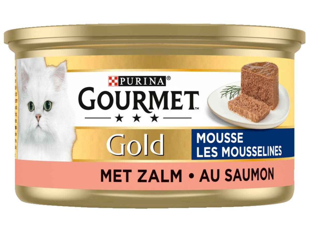 Gold mousse kattenvoer nat met zalm