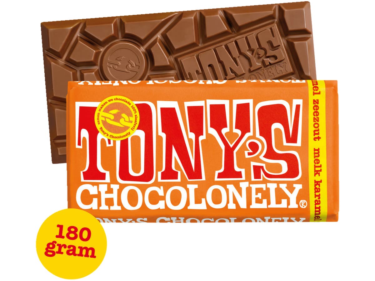 Chocolonely chocoladereep melk, karamel en zeezout