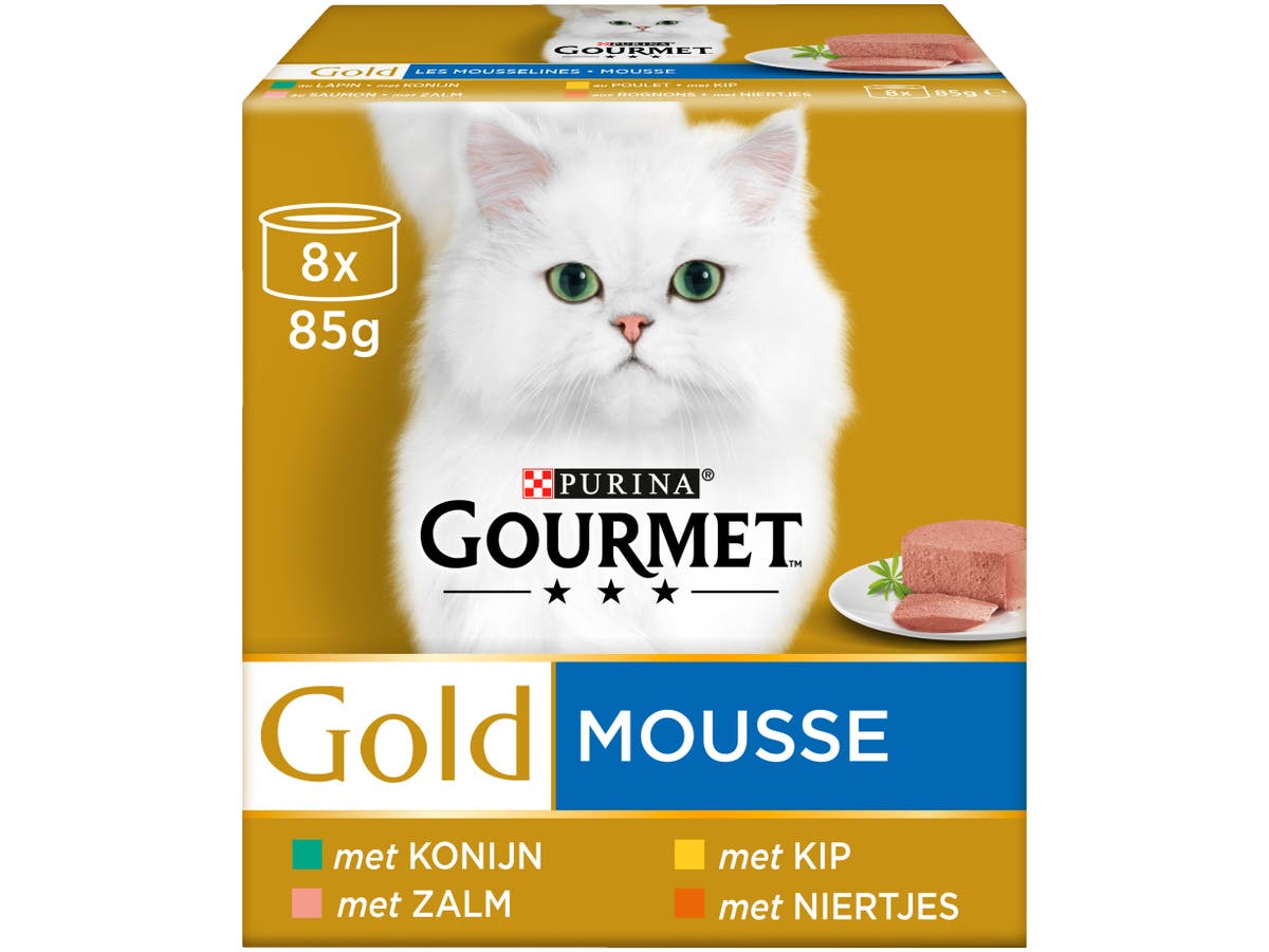 Gold mousse kattenvoer nat vis/vlees Gold mousse kattenvoer nat vis/vlees