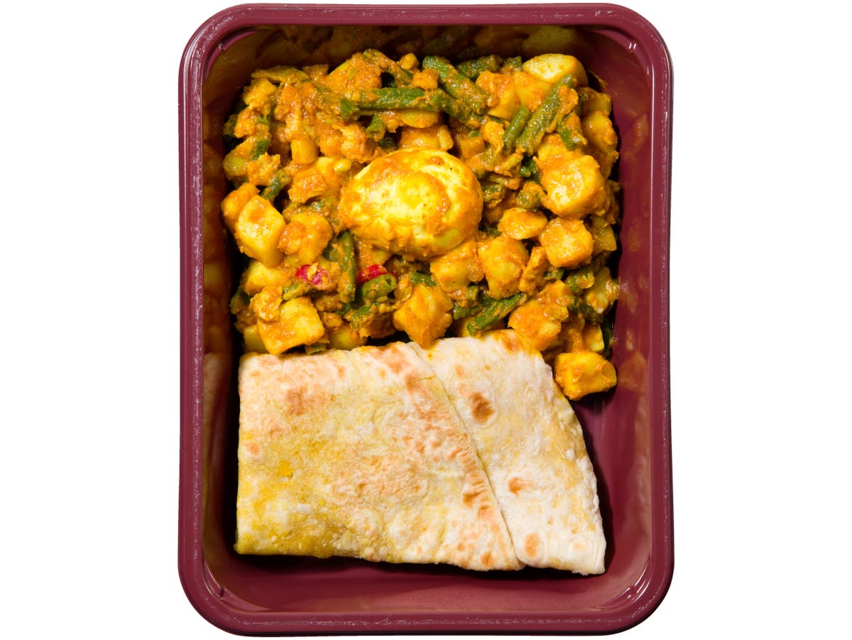 Surinaamse roti met kip en aardappel