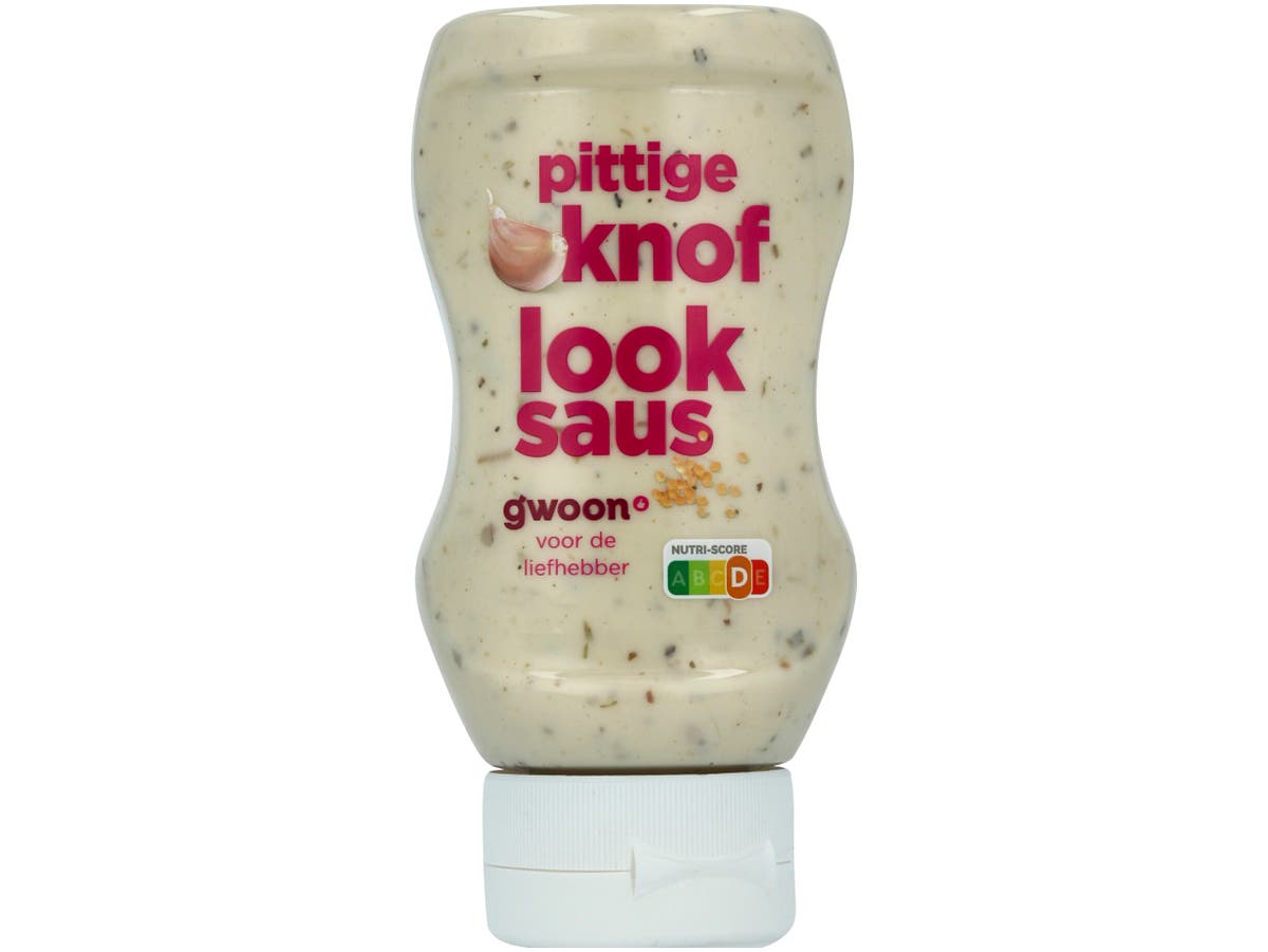 Pittige knoflooksaus Pittige knoflooksaus