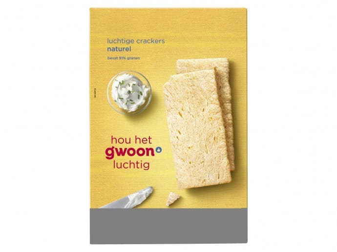 Luchtige crackers naturel Luchtige crackers naturel