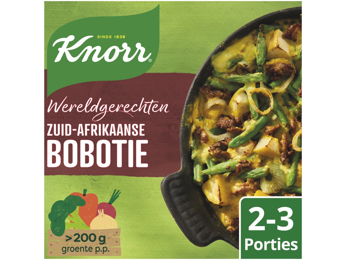 Wereldgerecht maaltijdpakket zuid-afrikaanse bobotie Wereldgerecht maaltijdpakket zuid-afrikaanse bobotie