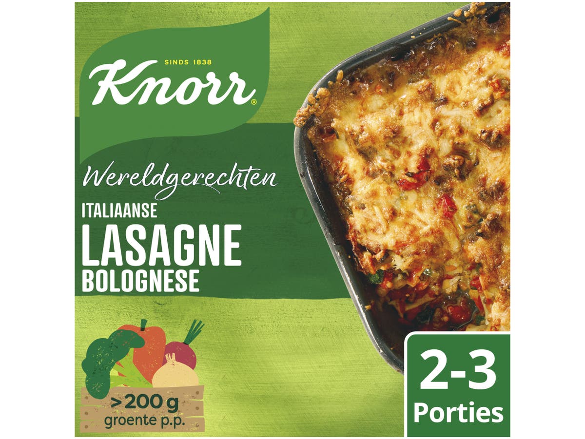 Wereldgerechten maaltijdpakket italiaanse lasagne bolognese Wereldgerechten maaltijdpakket italiaanse lasagne bolognese