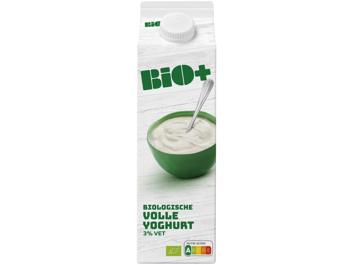 Biologische volle yoghurt