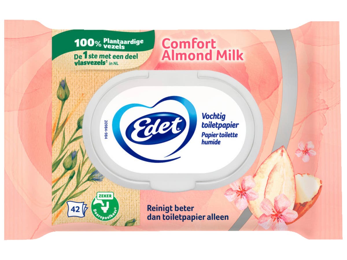 Vochtig toiletpapier amandel