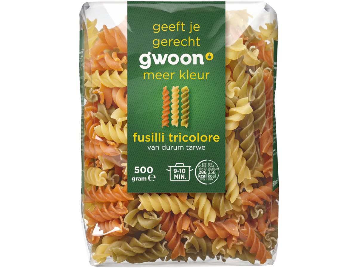 Fusilli tricolore