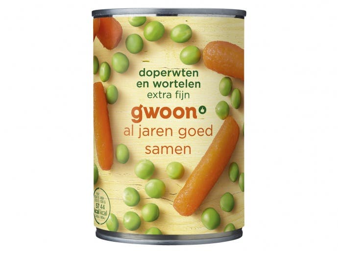 Doperwten wortelen extra fijn Doperwten wortelen extra fijn