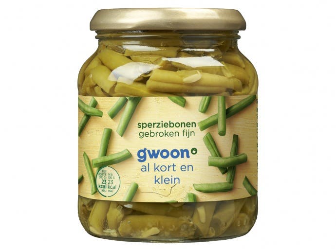 Sperziebonen gebroken