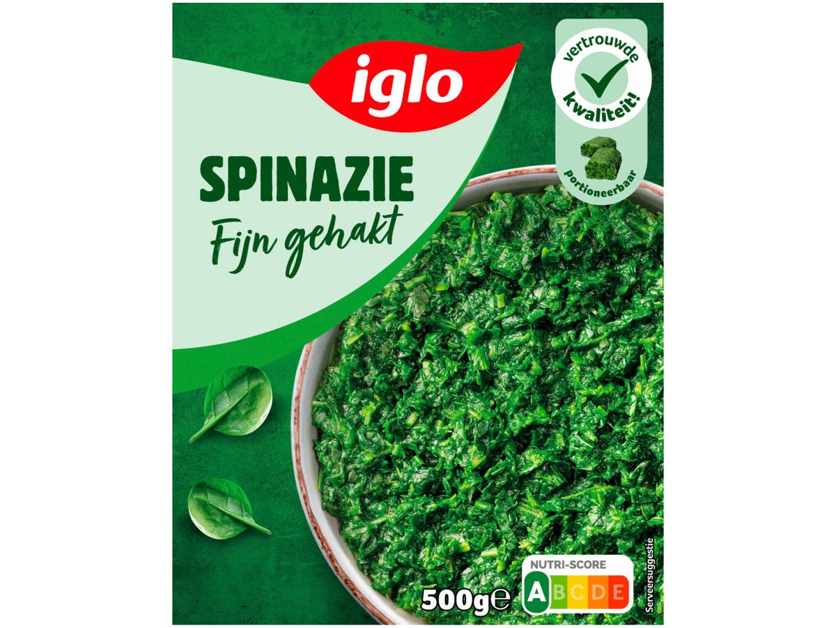 Spinazie fijn gehakt