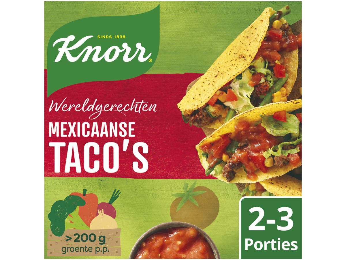 Wereldgerechten Mexicaanse taco`s Wereldgerechten Mexicaanse taco`s