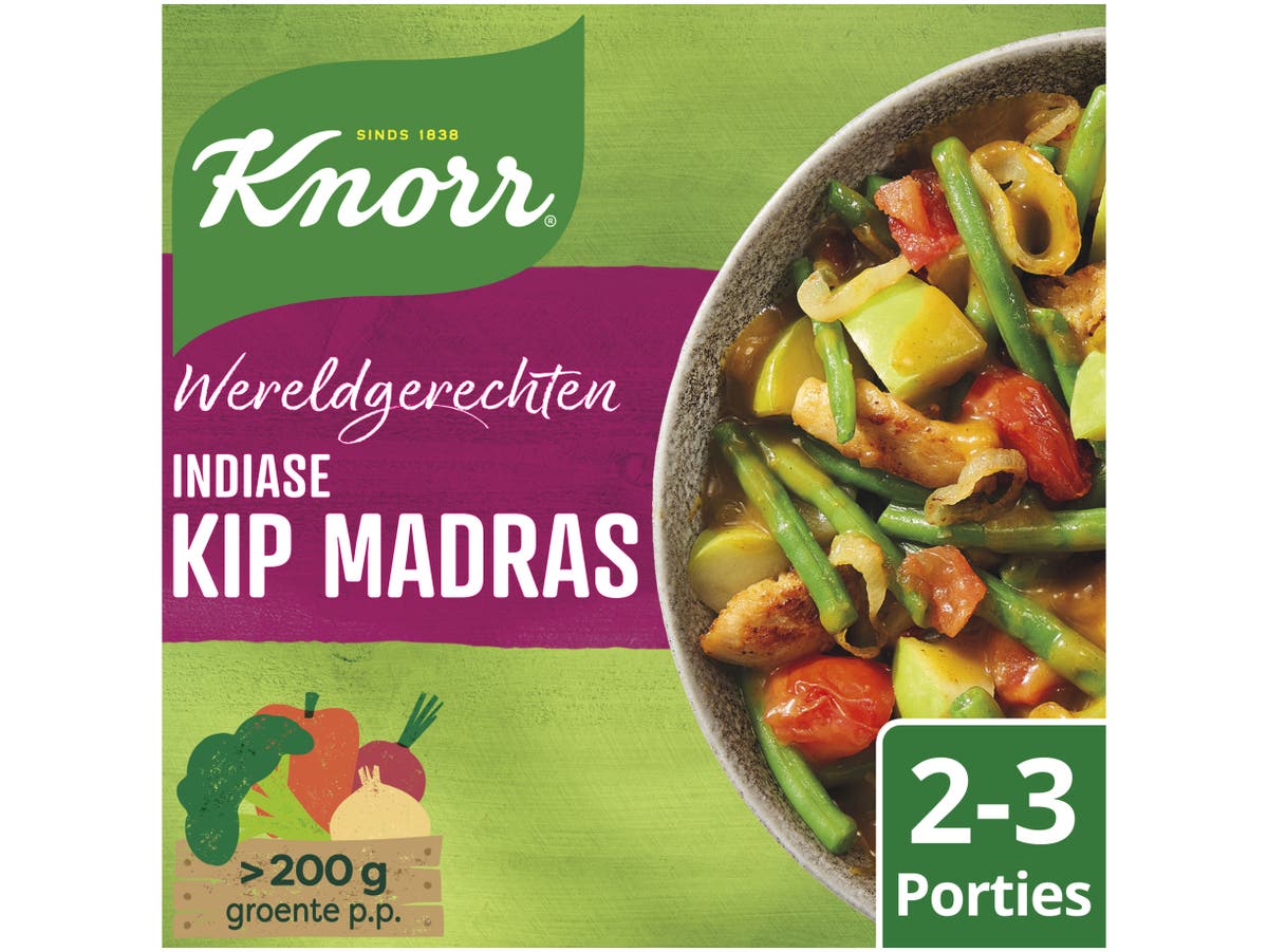 Wereldgerechten maaltijdpakket indiase kip madras