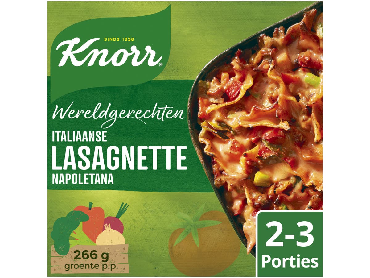 Wereldgerecht maaltijdpakket italiaanse lasagnette napoletan Wereldgerecht maaltijdpakket italiaanse lasagnette napoletan