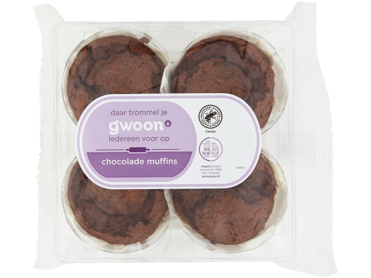 Muffin met chocolade Muffin met chocolade