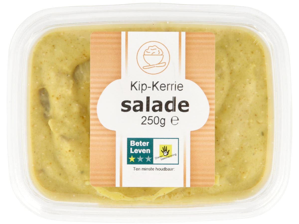 Kip kerrie salade Kip kerrie salade