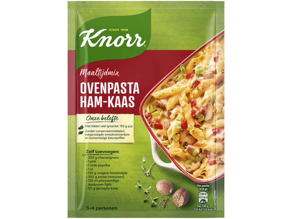 Mix ovenpasta ham-kaas Mix ovenpasta ham-kaas