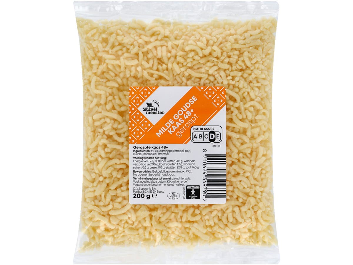 Geraspte kaas & blokjes