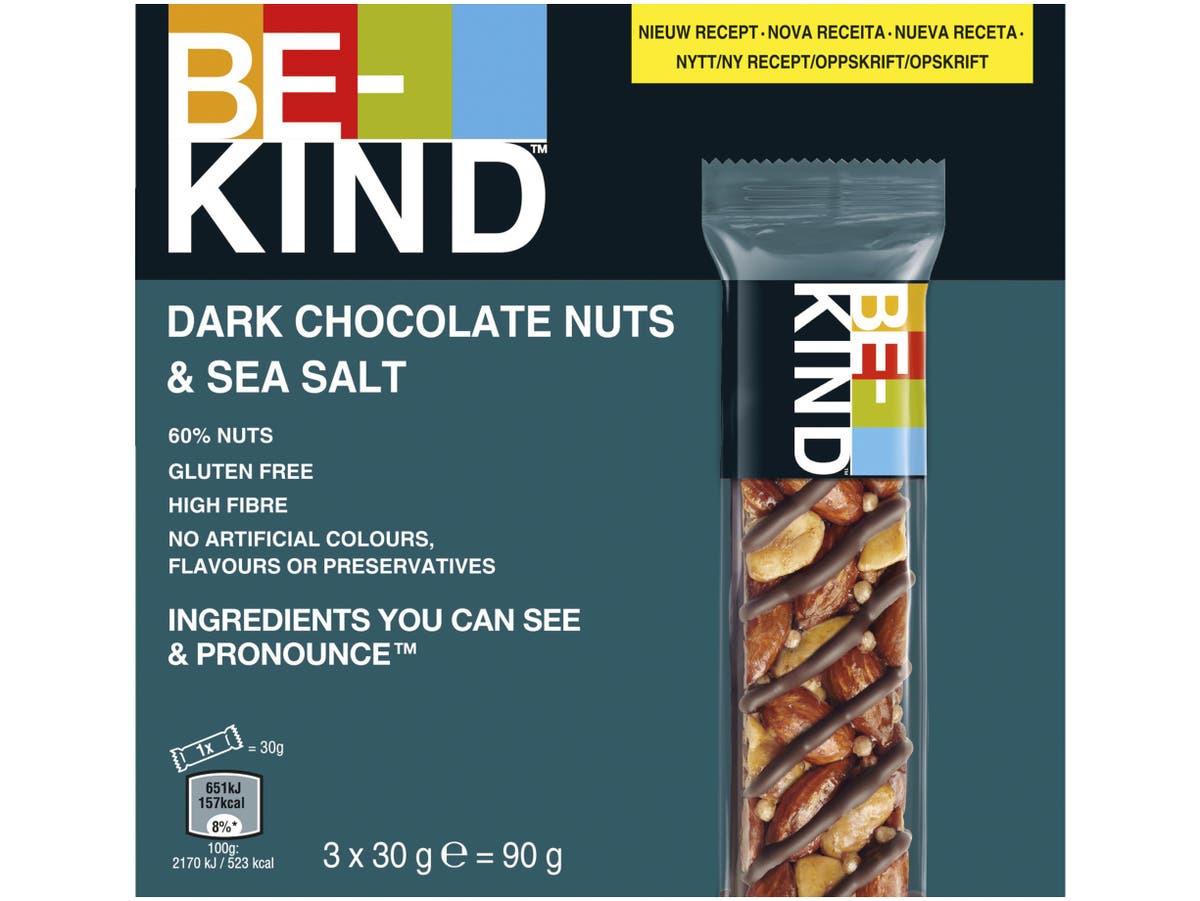 Notenreep Glutenvrij - Pure Chocolade, Noten & Zeezout