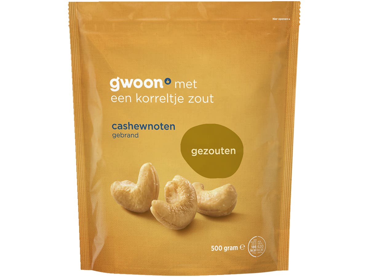 Cashewnoten gezouten Cashewnoten gezouten