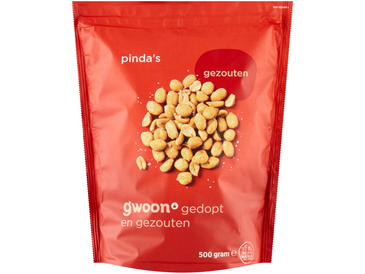 Pinda's gezouten Pinda's gezouten