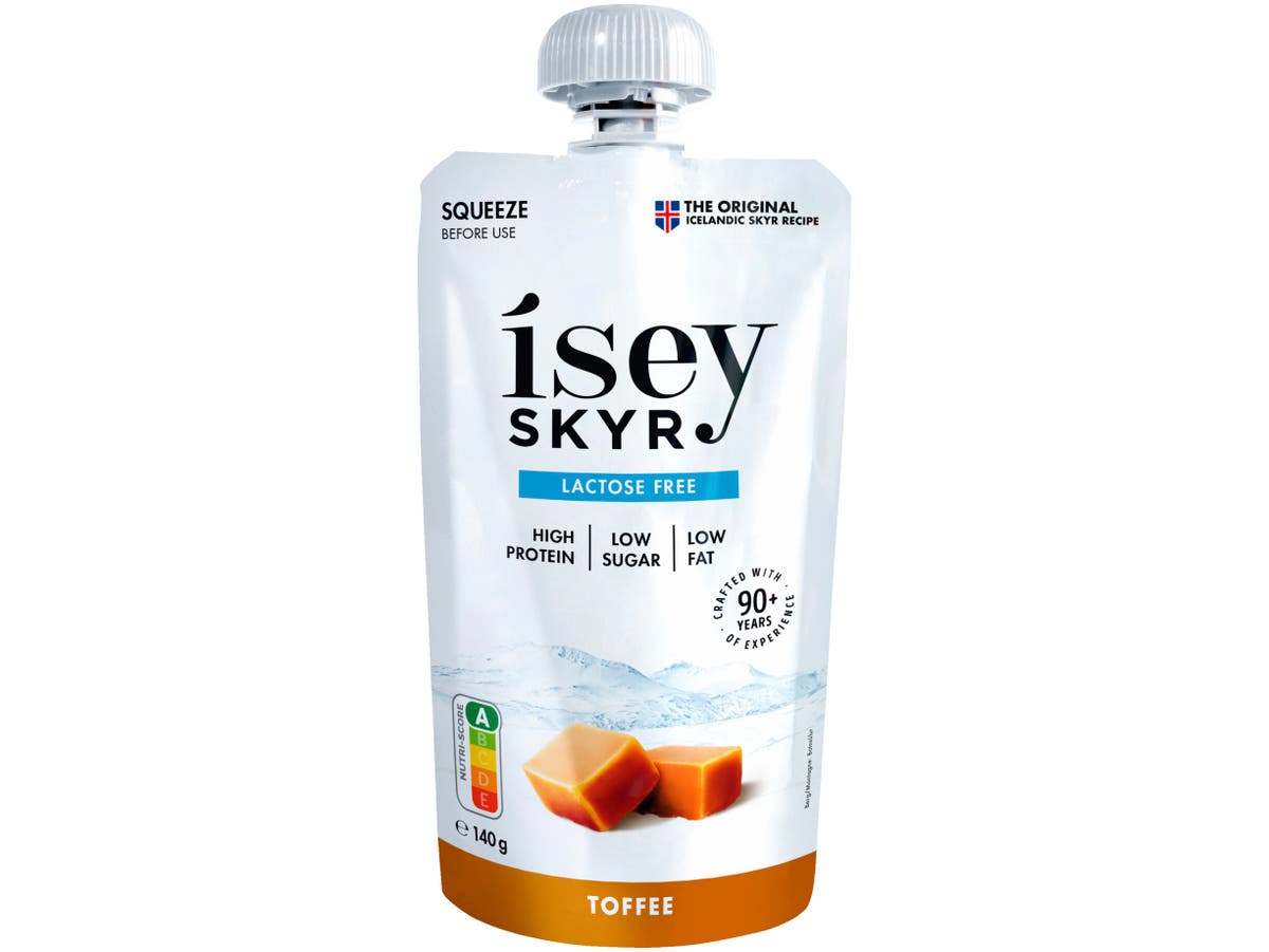 Skyr toffee pouch