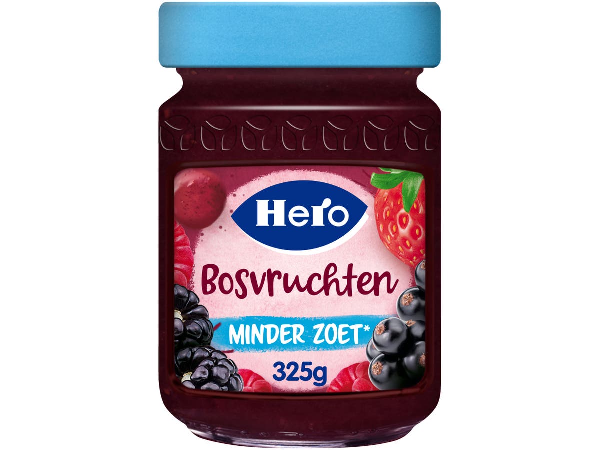 Jam minder zoet bosvruchten Jam minder zoet bosvruchten