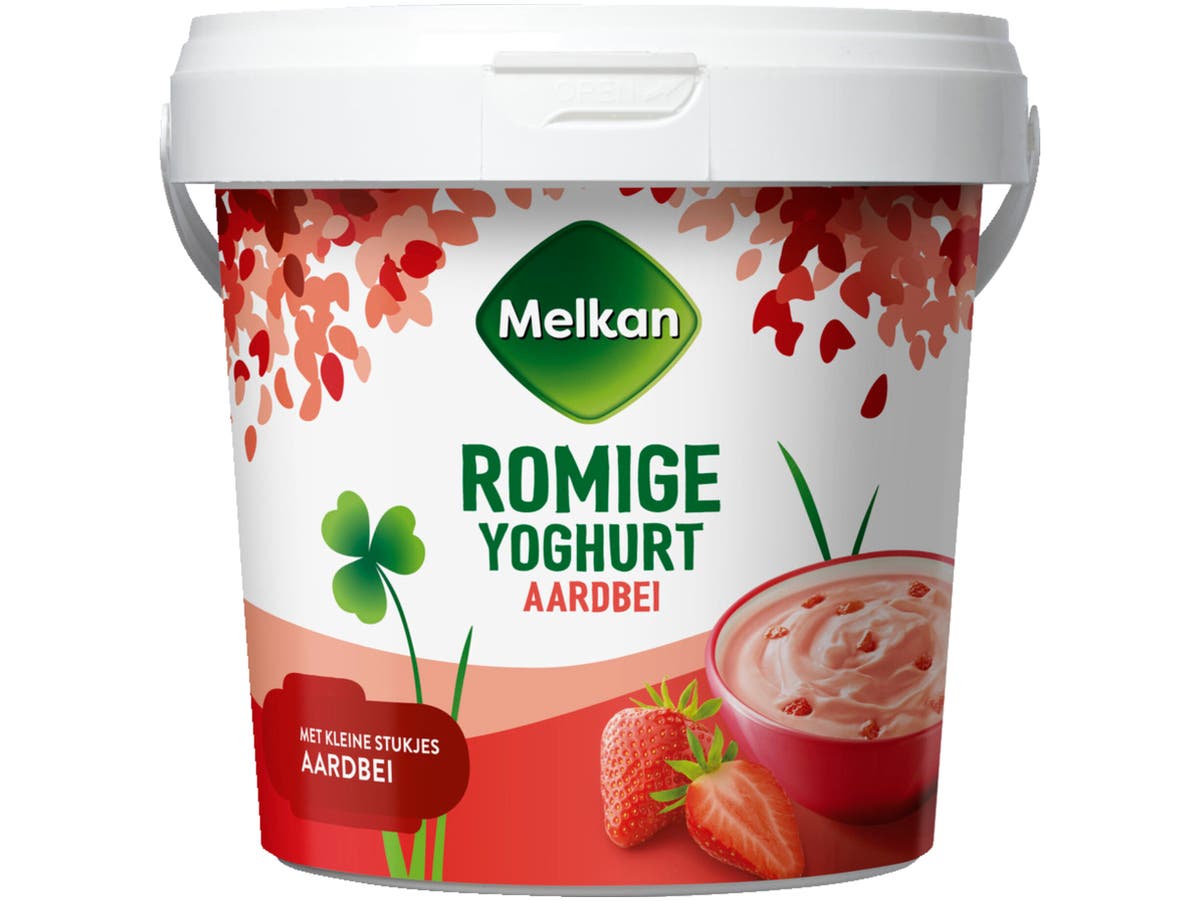 Romige yoghurt aardbei Romige yoghurt aardbei