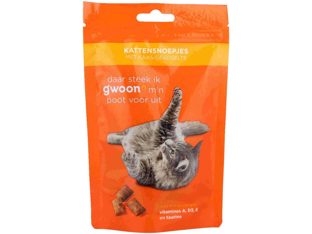 Kattensnoep kaas gevogelte