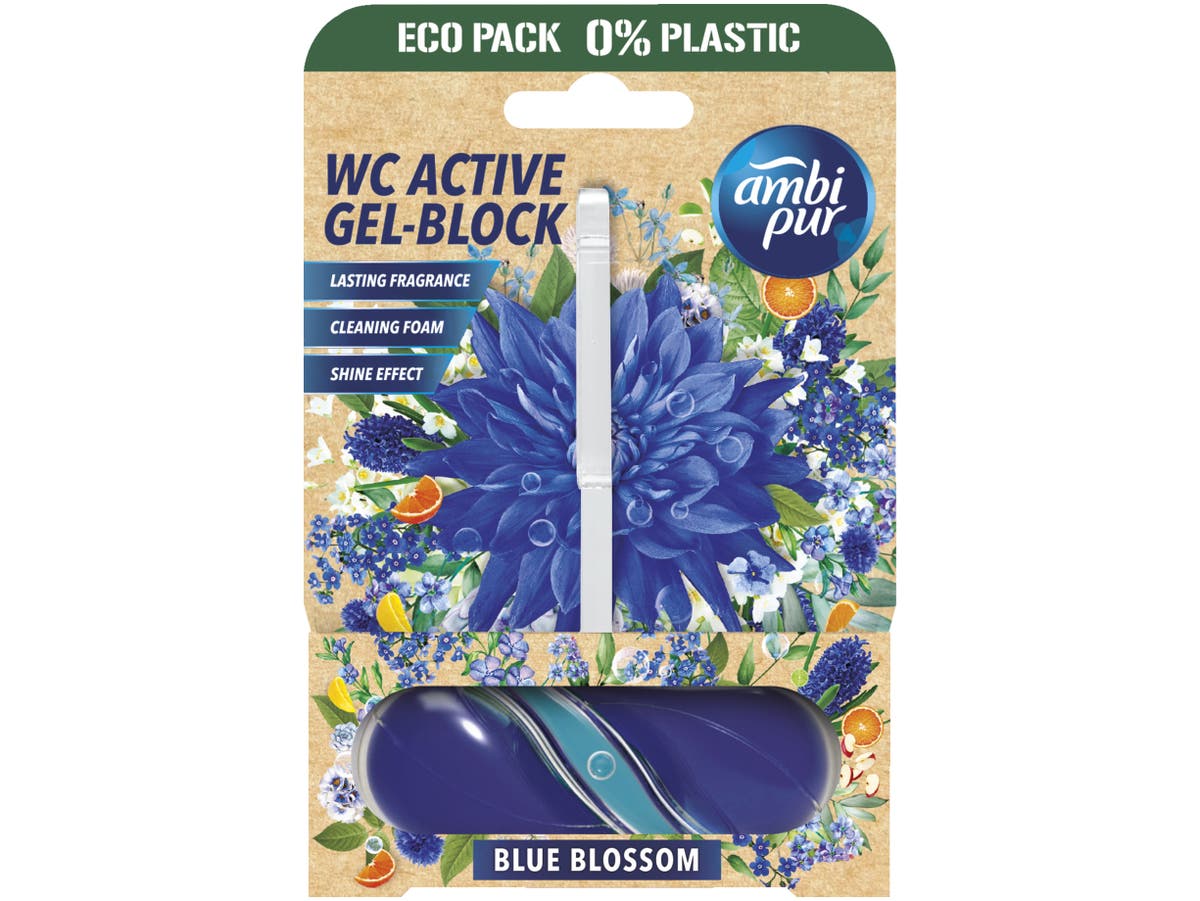 Toiletblok blauwe bloesem 0% plastic Toiletblok blauwe bloesem 0% plastic