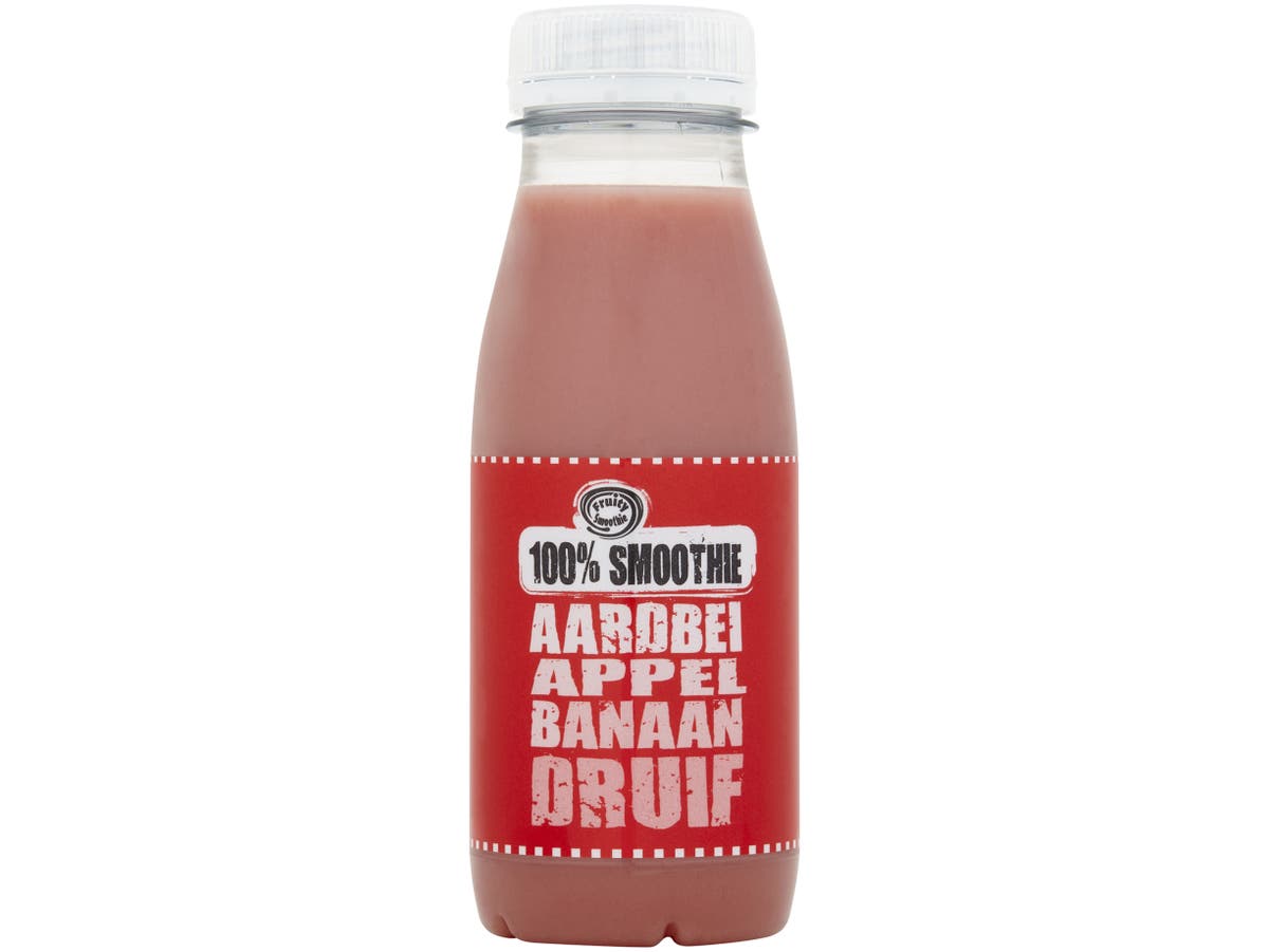Smoothie aardbei appel banaan druif Smoothie aardbei appel banaan druif