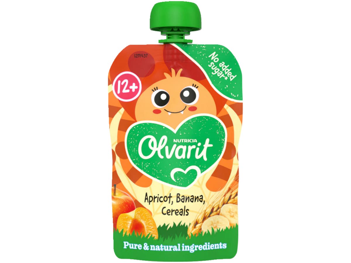 Fruit pouch abrikoos banaan Fruit pouch abrikoos banaan